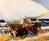 On the Beach Valencia by Joaquin Sorolla y Bastida